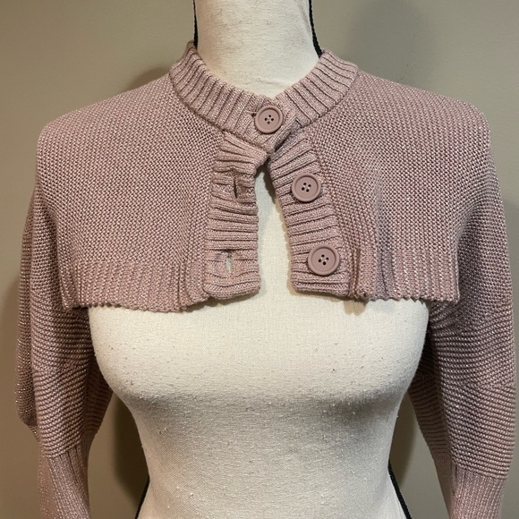 Anthropologie Sweaters Anthropologie Pink Shrug Sweater Poshmark